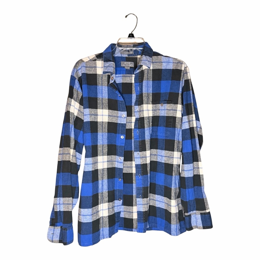 Le Tigre Blue and Black Checkered Shirt —#117